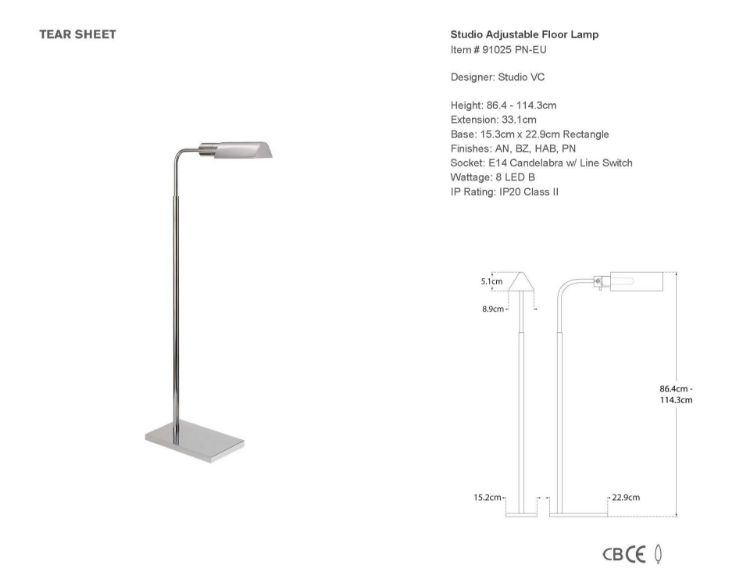 White pharmacy deals floor lamp