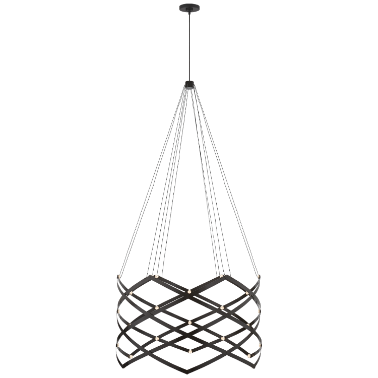 Picture of Interlace Expandable Chandelier in Matte Black