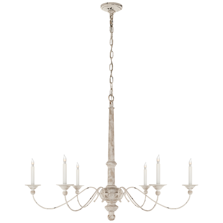 Picture of Country Large Chandelier in Belgian White