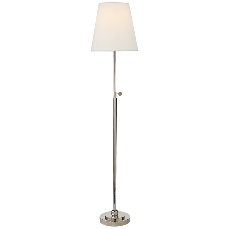 Picture of Bryant Table Lamp in Polished Nickel with Linen Shade