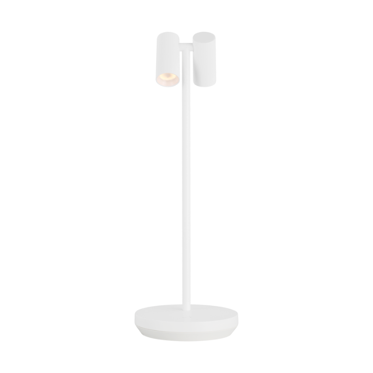 Picture of Doppia Accent Outdoor Rechargeable Lamp in White