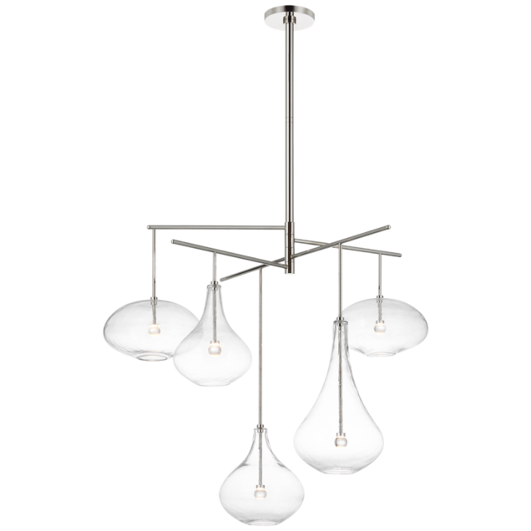 Picture of Lomme XL Chandelier in Polished Nickel