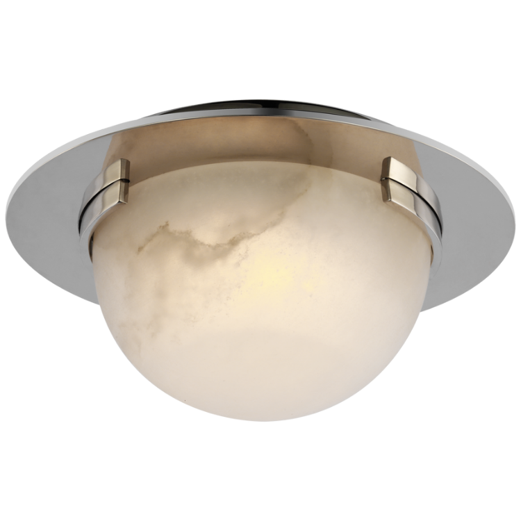 Picture of Melange 6" Solitaire Flush Mount in Polished Nickel